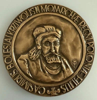 POLONIA, Medalla Kazimierz Dolny, 800 Años de la Montaña del Viento, 1981, Varsovia Foto 1 de 2