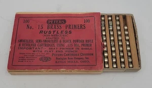 Caja PETERS Nº 1930 Muy Rara 15 imprimaciones de latón 100ct. - Imagen 1 de 5