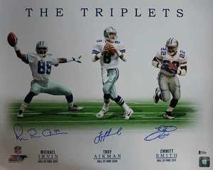 DALLAS COWBOYS - TRIPLETS - 8 X 10 GLOSSY SIGNED PHOTO REPRINT - Picture 1 of 1