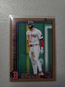 Romy Gonzalez 2025 Topps Update Series #US112 Gold /2025 Red Sox NM - Bild 1 von 2