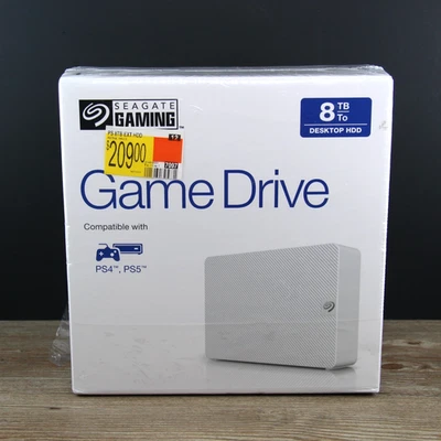 Seagate 8TB Game Drive for PS4 & PS5 External HDD Hard Drive - PACKAGING WEAR - Image 1 of 4