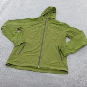 Outdoor Research Jacket Mens Large Green Windbreaker Full Zip Hooded Lightweight - Picture 1 of 10