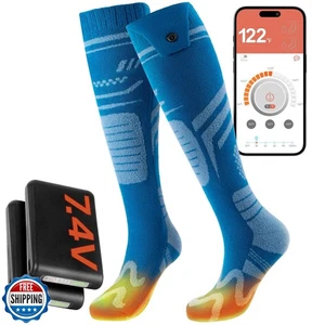 SURGOAL Merino Wool Heated Socks, 7.4V Rechargeable Battery Up to - Picture 1 of 5