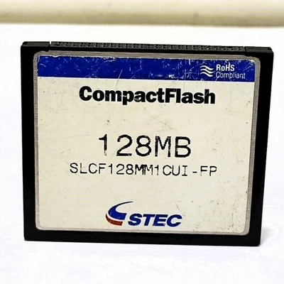 STEC 128MB SCLF128MM1CUI-FP COMPACTFLASH mEMORY cARD - Image 1 of 4
