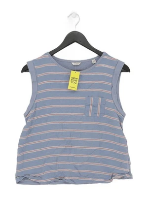 Jack Wills Women's Top UK 12 Blue Cotton with Other, Viscose Basic - Image 1 of 4
