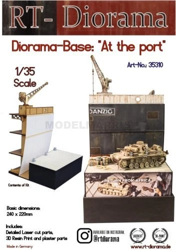 RT-DIORAMA 35310s 1/35 Diorama-Base: "At the Port" [Standard] - Immagine 1 di 1