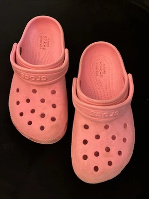 Crocs Kids Classic Clogs Hot Pink Size 13 Pre-owned Slip On - Image 1 of 4