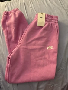 Nike Girls' Pink Sweatpants Size XL - Picture 1 of 2