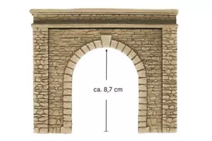 Noch 58061 Tunnel-Portal 1-gleisig 15 x 12,5 cm 1:87 Spur H0 Neu - Bild 1 von 7