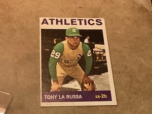 1964 Topps #244 Tony LaRussa Kansas City Leichtathletik Rookie Baseballkarte - fast M - Bild 1 von 2