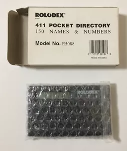 Vtg 1993 Rolodex 411 Pocket Directory 150 Names & Numbers Model E5088 Open Box - Picture 1 of 3