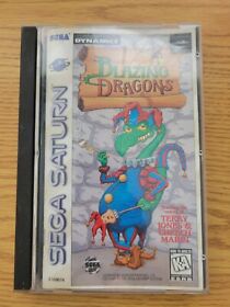 Blazing Dragons (Sega Saturn, 1996) Complete w/ Case & Manual - Tested!