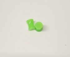PAIR-Solid UV Green Acrylic Double Flare Ear Plugs 03mm/8 Gauge Body Jewelry