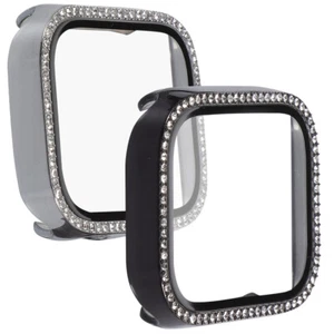 2PCS Creative All-in Tempered Glass Bling Watch Case Watch Screen Protector - Picture 1 of 12