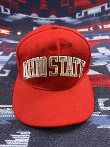 Vintage Ohio State Buckeyes Starter Arch 100% Wool SnapBack Hat Cap White Tag