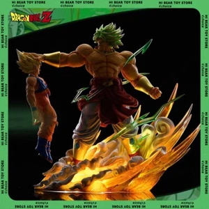 Dragon Ball Z Broly Vs Goku Son Goku Statue Figure Gift Collectible Anime No Box - Picture 1 of 4