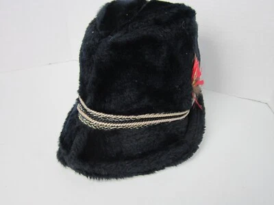 VTG Vintage Mid Century MCM PLUSH AMBASSADOR FUZZY Hat Ear Flaps Hugger MENS M - Image 1 of 4