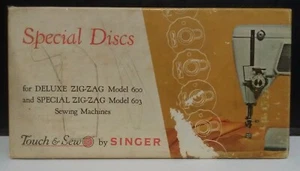 Singer Touch & Sew 12 Discos Especiales Deluxe Modelo 600, Modelo Especial 603 Zig Zag  - Imagen 1 de 4