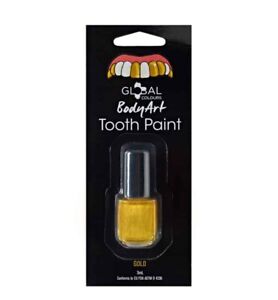 Gold - Tooth Paint | Global Colours BodyArt 5ml Special FX Makeup Halloween