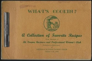What's Cookin Favorite Recipes Mt. Vernon Illinois Women's Business 1959 - Picture 1 of 4