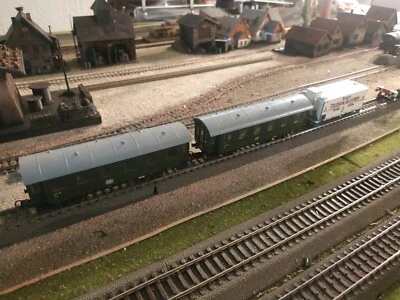 PIKO, DB PASSENGER AND VAN WAGONS, SCALE HO - Image 1 of 4