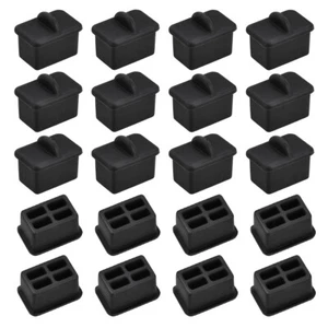 SFP-A Port Anti-Dust Stopper Cap Cover Black Silicone 20pcs - Afbeelding 1 van 4
