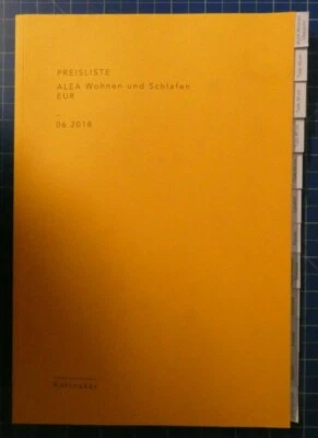 Kettnaker Preisliste ALEA Wohnen und Schlafen 06.2018  B25175 - Bild 1 von 4