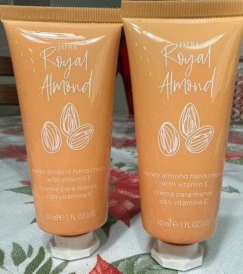 Крем для рук Jafra Royal Honey миндаль 1 унция дорожный размер две упаковки - Изображение 1 из 2