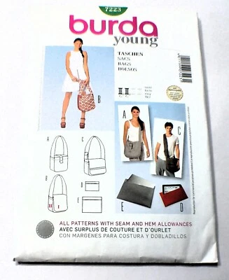 Burda Style Sewing Pattern Bags -B7223 - Image 1 of 2