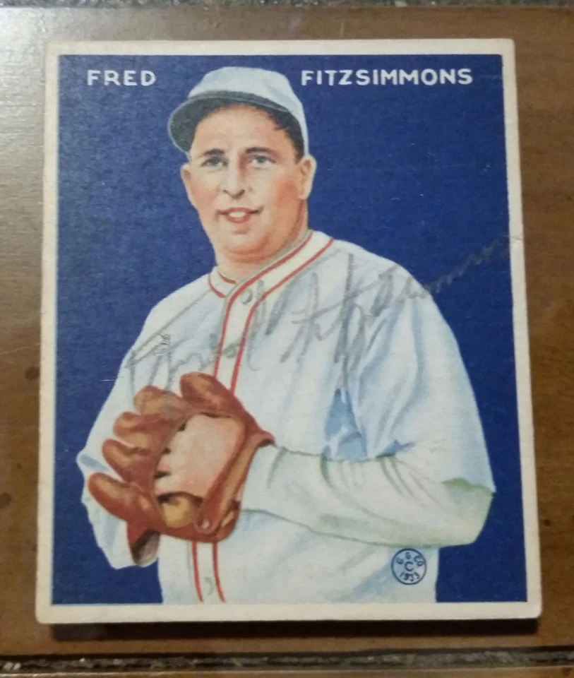 Signed in pencil - 1933 Goudey #235 Fred Fitzsimmons HOF JSA LOA autograph auto  - Image 1 of 1