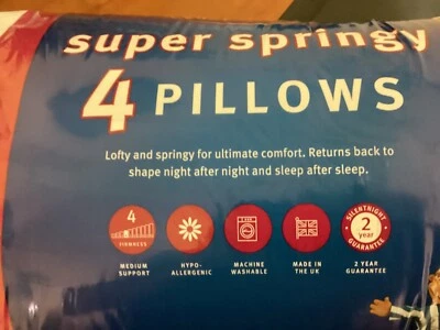 Almohadas Silentnight Super Springy x 4 Foto 1 de 2
