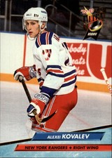 1992-93 Ultra Rangers Hockey Card #137 Alexei Kovalev