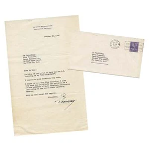 Stravinsky, Igor. (1882–1971) - Typed Letter Signed RE DUO CONCERTANT - Picture 1 of 3