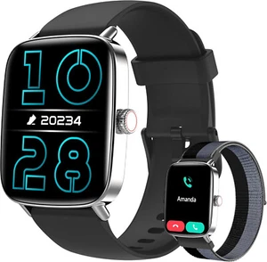 Smart Watch for Men Women Answer/Make Calls, 1.96" HD Smartwatch, Fitness Watch - Picture 1 of 9