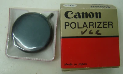 Canon Polarizer 52mm Made in Japan Camcorder - Image 1 of 4