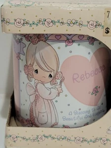 Vintage 1994 Precious Moments "Rebecca" Coffee Mug Tea Cup - Picture 1 of 11