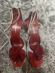 Zapatos de tacón alto para mujer Dolce & Gabbana en blanco y negro talla 38 (8) - Imagen 1 de 10