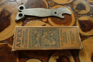 TAGLIERE VETRO APEX vintage in scatola - Foto 1 di 3