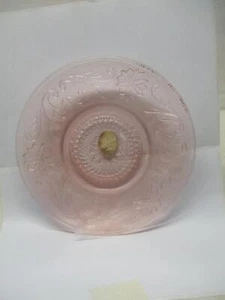 Tiara Indiana Glas USA 6 Zoll Untertasse Sandwich Muster Pfirsich (rosa) - Bild 1 von 1