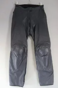 SPIDI BIKE IN ACTION LADIES BLACK LEATHER TROUSERS + CE ARMOUR WAIST 30"/LEG 31" - Picture 1 of 4