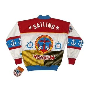 Vintage Starter Wind Jamming Pullover Sweatshirt 80s Sailing Mac Miller - Picture 1 of 19