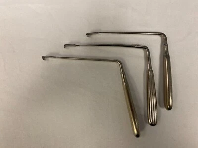 Set of 3 Scoville Surgical Nerve Root Retractors, Storz, Jarit 285-431 - Image 1 of 4