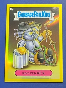 2022 Topps Cromo Serie 5 Cubo de Basura Niños Amarillo #216b REX REMACHADO #/275 - Imagen 1 de 3