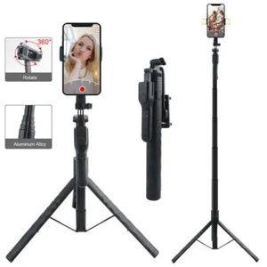 Portable 68" Wireless Remote Selfie Stick Tripod Phone Stand For iPhone Camera ! - Imagen 1 de 17