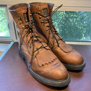 Ariat Cascade 37180 Men’s Size 12D Brown Leather Kiltie Soft Toe Work Boots - Picture 1 of 17