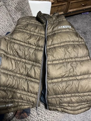 Kuiu Olive Green Super Down Ultra Hunting Vest Size Med - Image 1 of 3