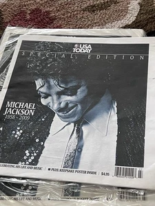 Michael Jackson Newspaper USA Today Special Edition 2009 Tribute MJ Thriller - Foto 1 di 7