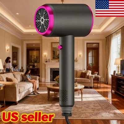 Фен высокой мощности 1200 Вт серый с синим светом настенный - Изображение 1 из 4