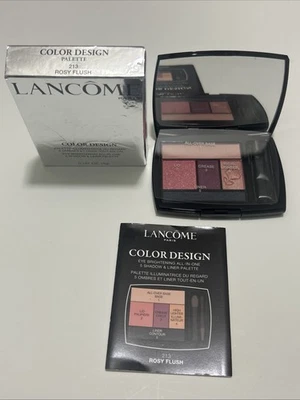 Lancome 213 Rosey заподлицо цвет дизайн палитра 5 тени и вкладыш все в одном новый - Изображение 1 из 4
