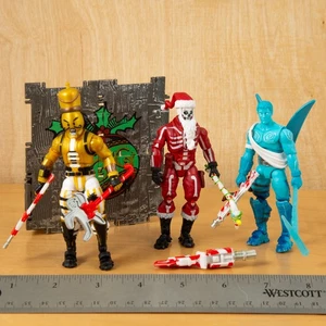 Juego de trío de saludos de temporada Fortnite de 4" - Figuras de acción de juguete SUELTAS COMPLETAS - Imagen 1 de 5